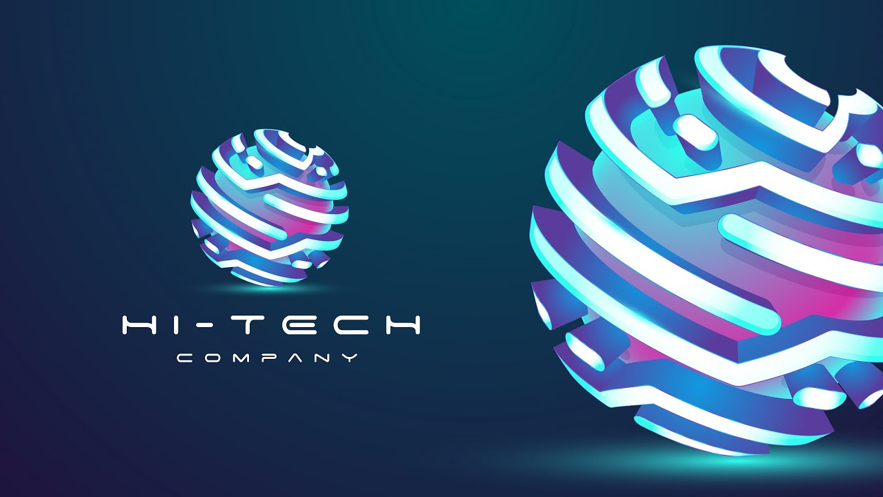 Illustrator Tutorials | Modern 3D Hi-tech, Next-Gen Sphere Logo