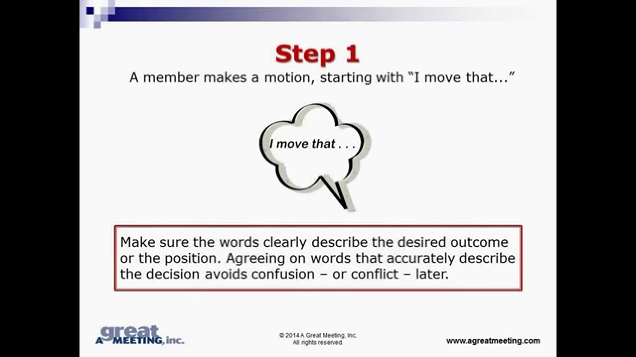 Parliamentary Procedure 101: How Motions Work