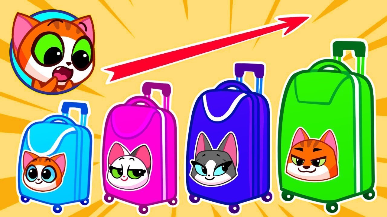 😸 Purr-Purr Travel Time 😸 Help the Cat Family Choose the Right Suitcase! 🧳⭐️ Funny Kids Cartoon