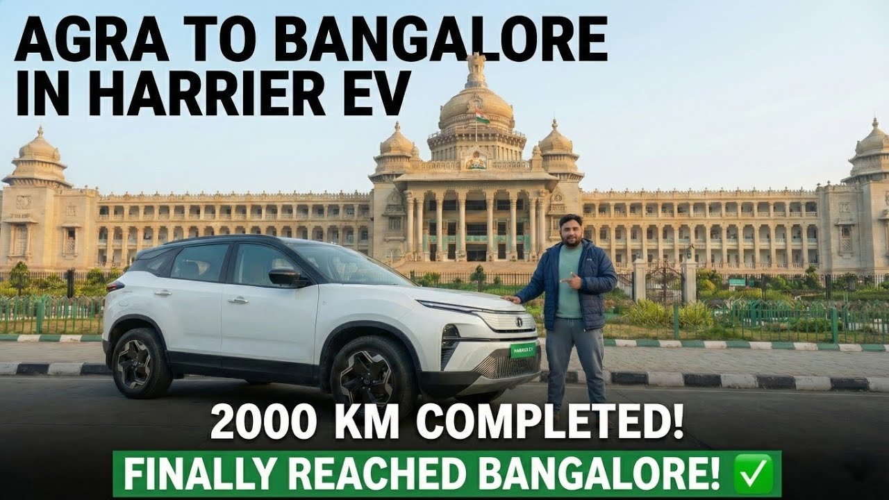 Finally Reached Bangalore ❤️ 2000KM in Harrier EV with Family 