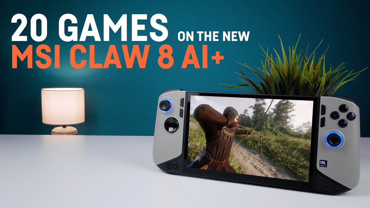 20 Games tested on the MSI CLAW 8 AI+