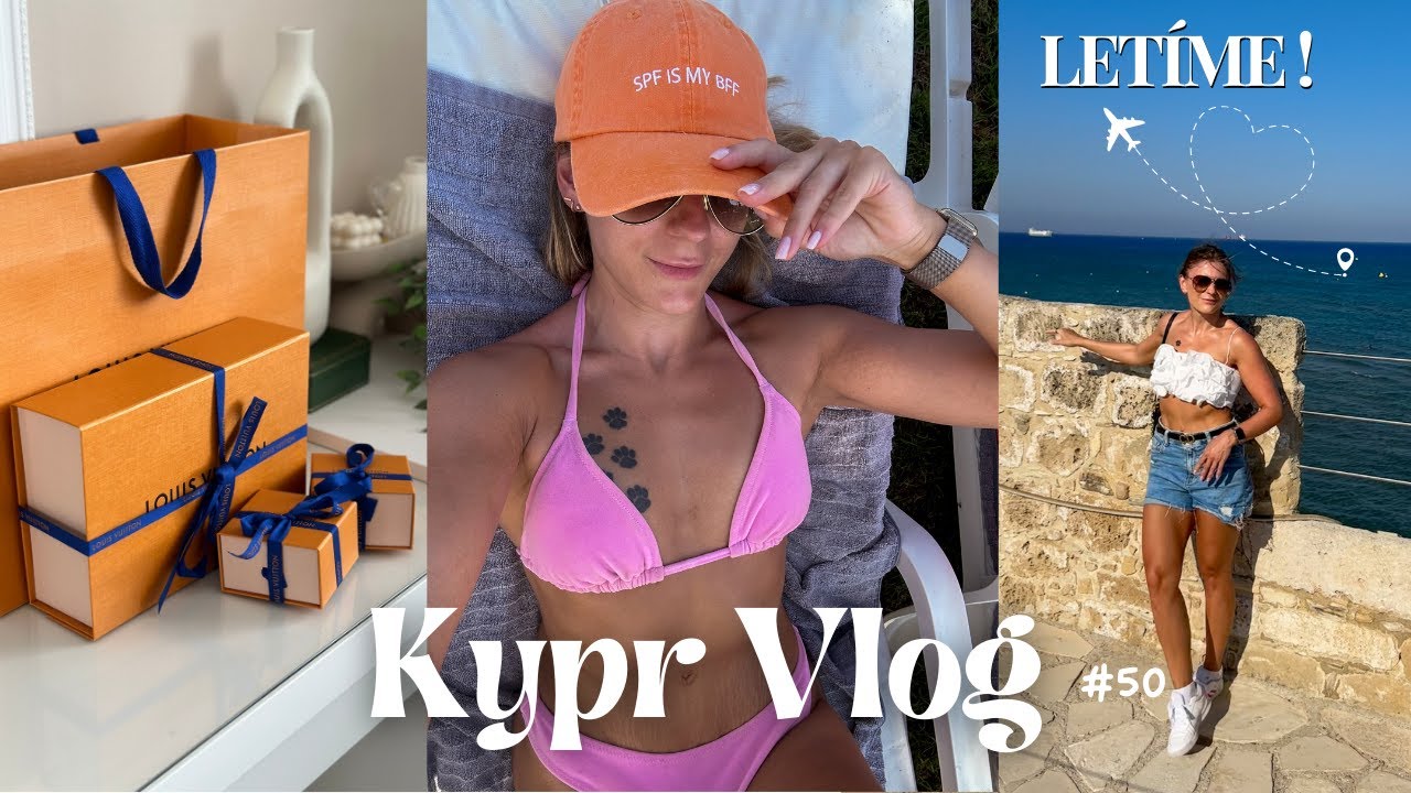 vlog: letíme na Kypr! Co jsem dostala k výročí 🤯 dovolená, výlety + dárky 🧡!