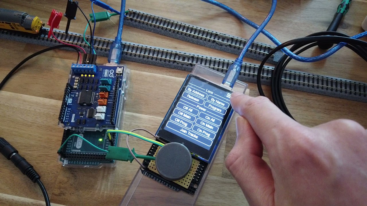 GUI demo of Arduino DCC++Ex throttle