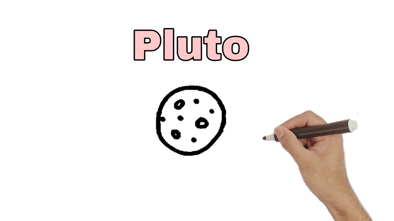 How to draw planet pluto || easy drawing pluto planet || simple drawing pluto for begginers