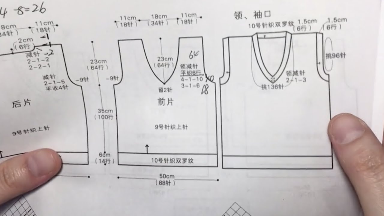 棒针基础篇，如何看懂棒针编织图解，以后不再为看不懂图解发愁！Knit Graphic - How To Read Pattern Charts