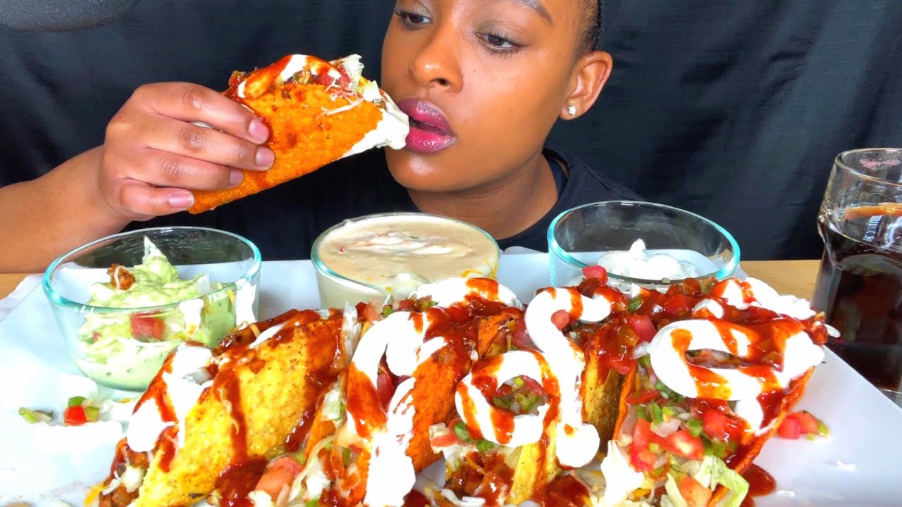 ASMR MUKBANG ЗАГРУЖЕННЫЙ СЫР НАЧО + РАНЧ ХРУСТЯЩИЕ ТАКОС ЗВУКИ ПОЕДАНИЯ NO TALKING 먹방 EATING SHOW