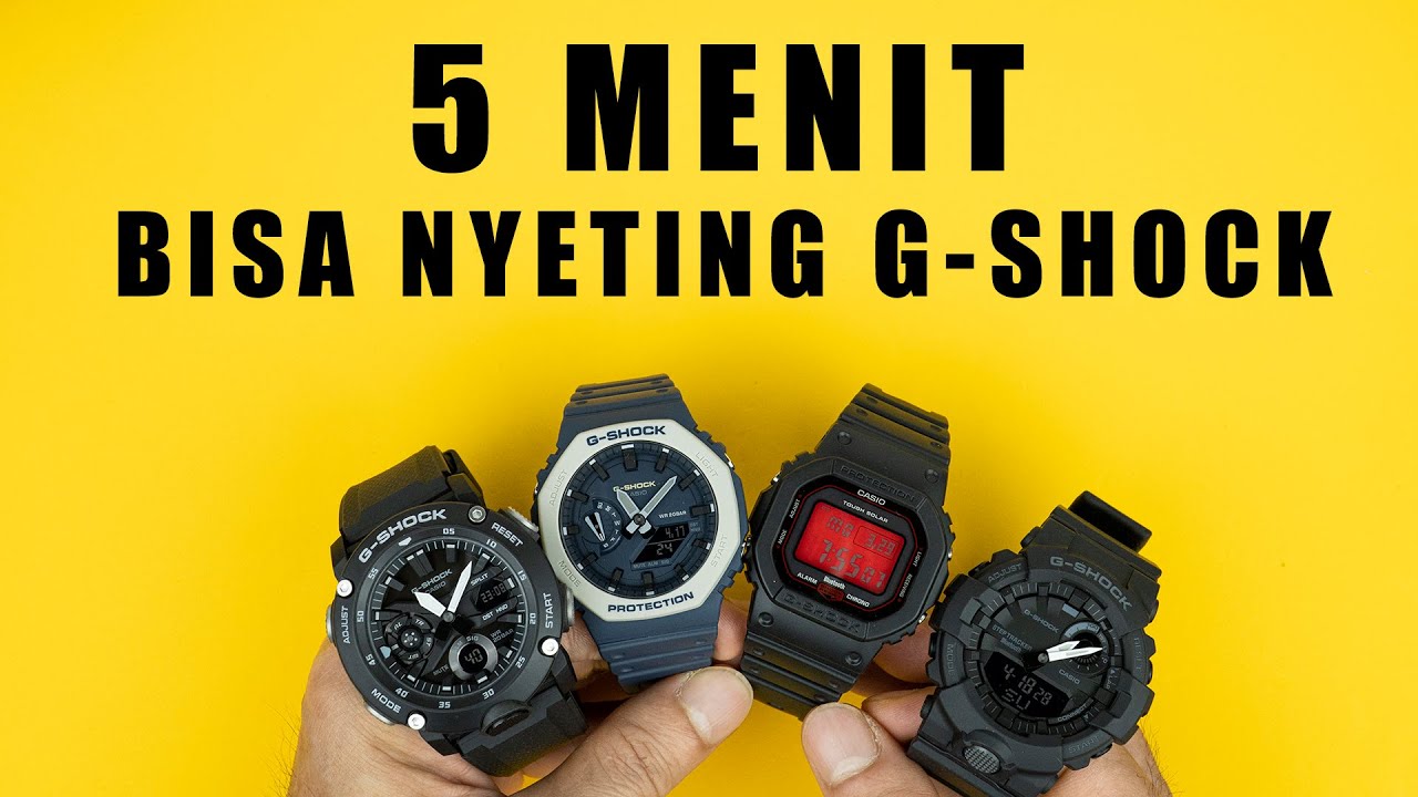 5 Menit langsung bisa setting jam tangan G-Shock