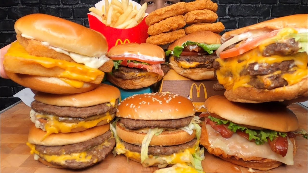ASMR WENDY'S VS MCDONALD'S MUKBANG