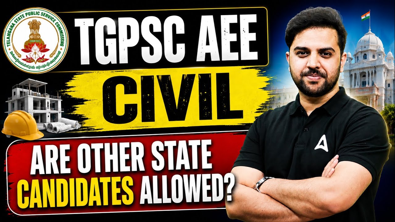 TGPSC AEE Civil 2026 🚨 Are Other State Candidates Allowed? Full Eligibility Update 🔥