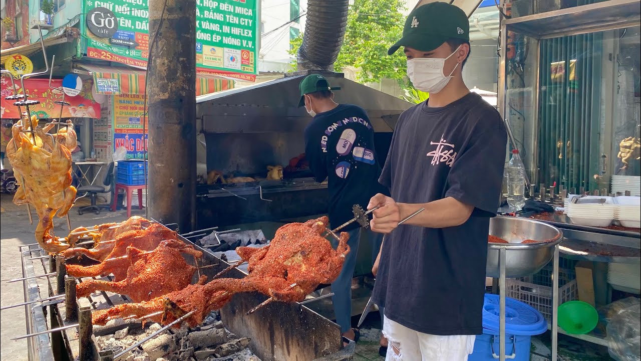 Vietnamese street food | Grilled Chicken With Lots Of Chili