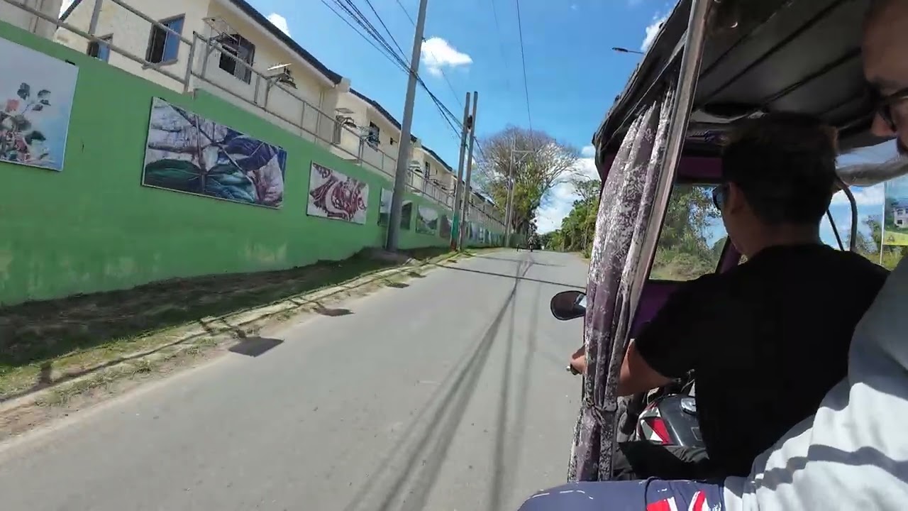 Riding a tricycleis fun for me in the Philippines from the jeepny terminal to barangy alingaro 