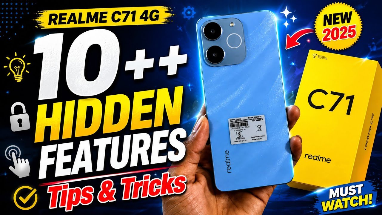 Realme C71 Top 10++ Hidden Features | Realme C71 Tips and Tricks | Realme C71 Hidden Features