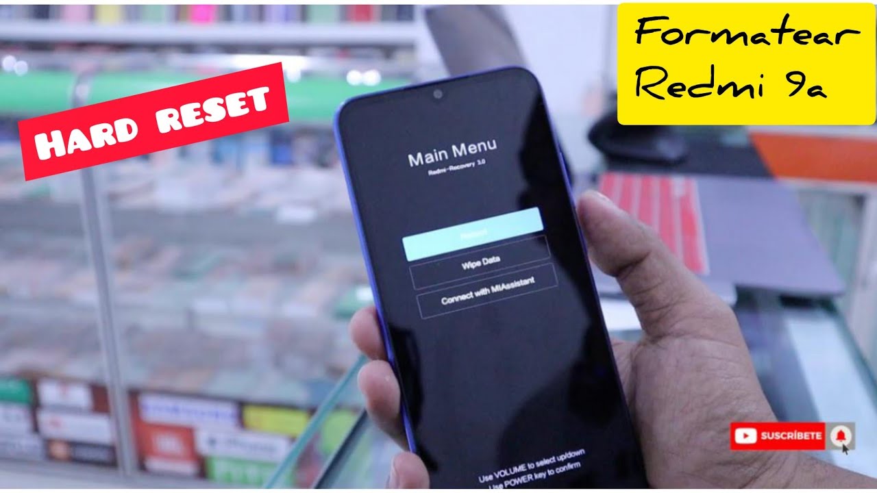 formatear  redmi 9a  [ hard reset ]