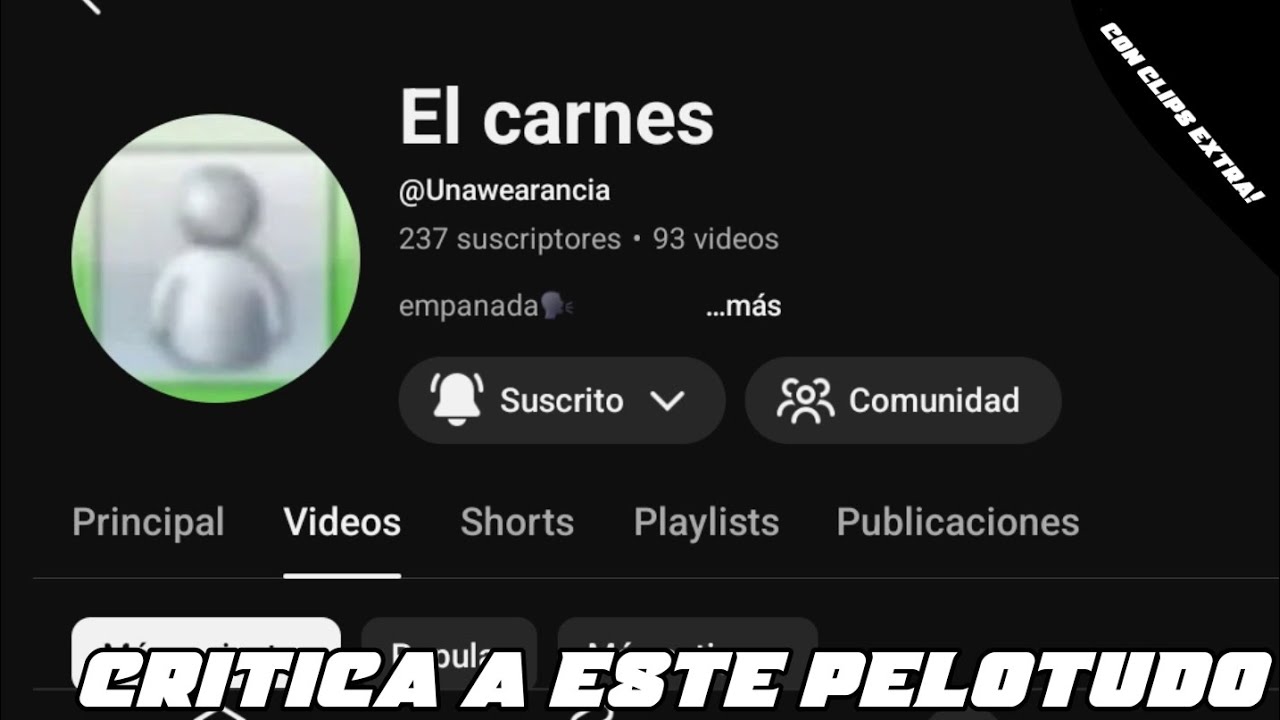 Critica pendeja a @Unawearancia por que sis || aviso de lenguaje sumamemte explicito ||
