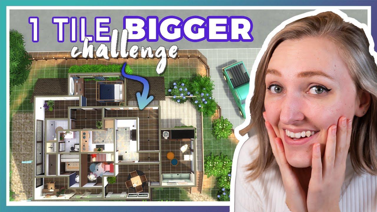 Huis bouwen maar elke KAMER is één TEGEL GROTER | Sims 4 Speed Build