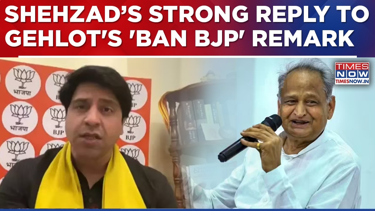 Ashok Gehlot's 'Ban BJP' Remark Sparks Massive Storm, Shehzad Slams Cong's 'Anti-Hindu' Mindset