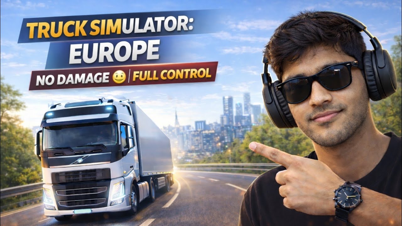 Truck simulator : europe 😱 Smoothest trip ever ! 🚛 💨 No damage || Realistic drive