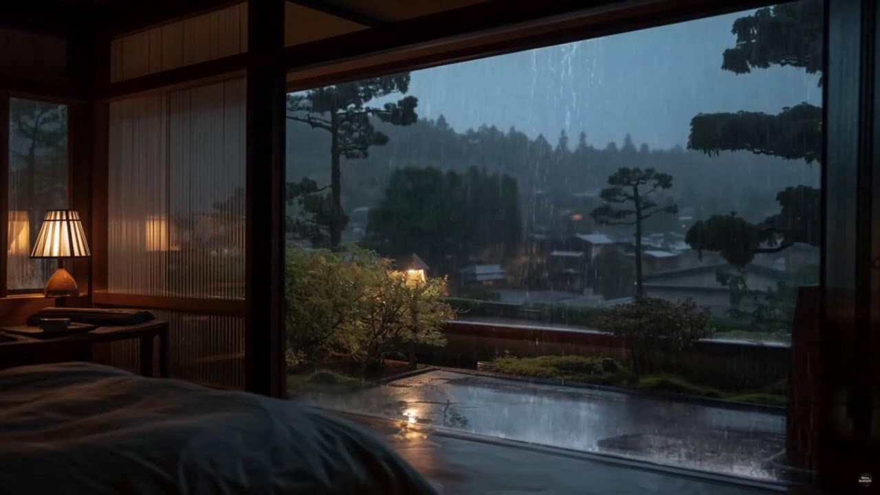 DEEP SLEEP NOW: 9 Hours Healing Rain on Window | Insomnia Relief & Stress Wash Away ASMR