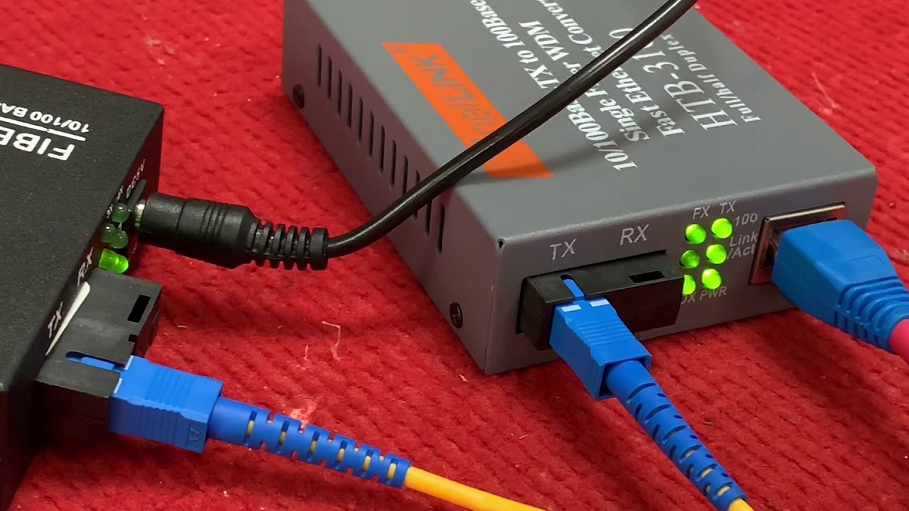 Bộ chuyển đổi quang điện Netlink 1 ra 2 Cổng LAN HTB-3100/HL-SF1002D