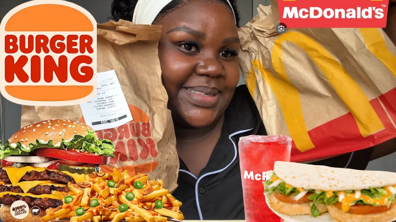 ASMR / let’s eat MacDonald’s and Burger King 😋South African mukbang #foodie #asmr #foodreview#food 