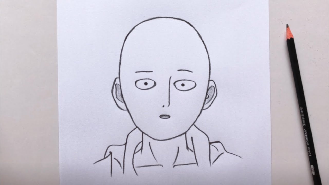 One Punch Man Easy Face Drawing 😉😉 