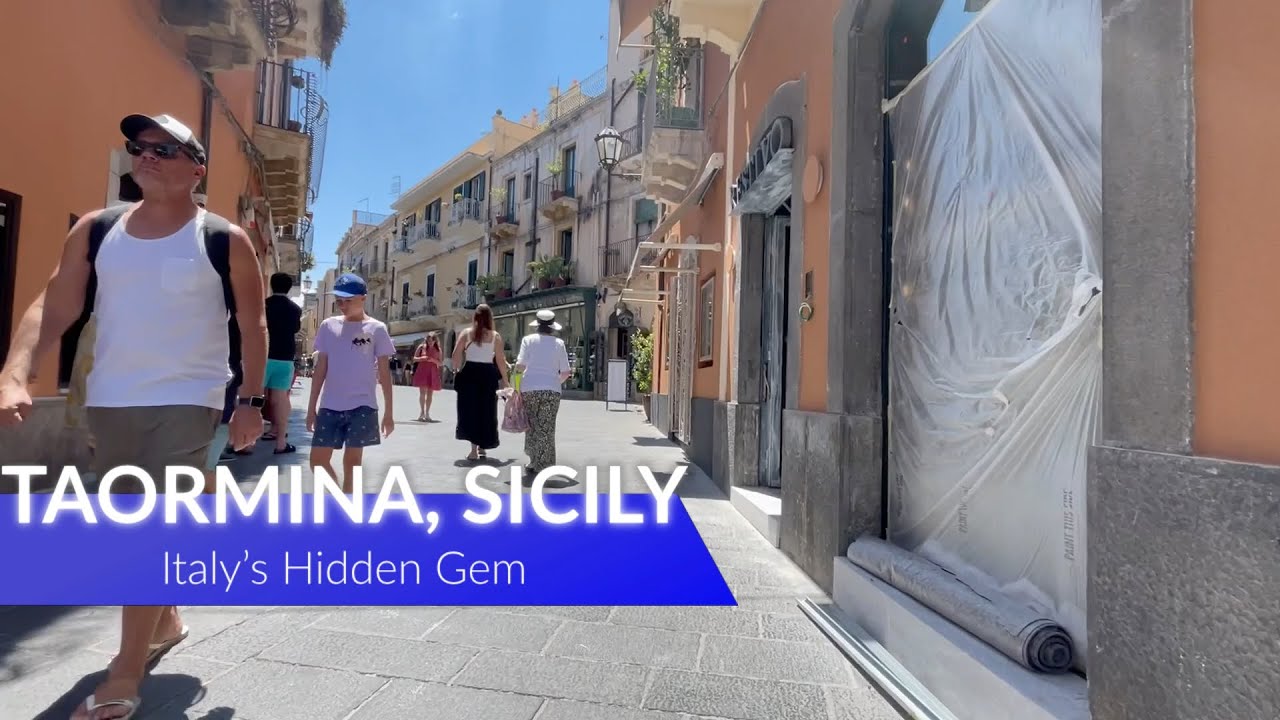 MOST BEAUTIFUL city in Italy is Taormina Sicily and here’s why.  Shop, walk, and tour with me