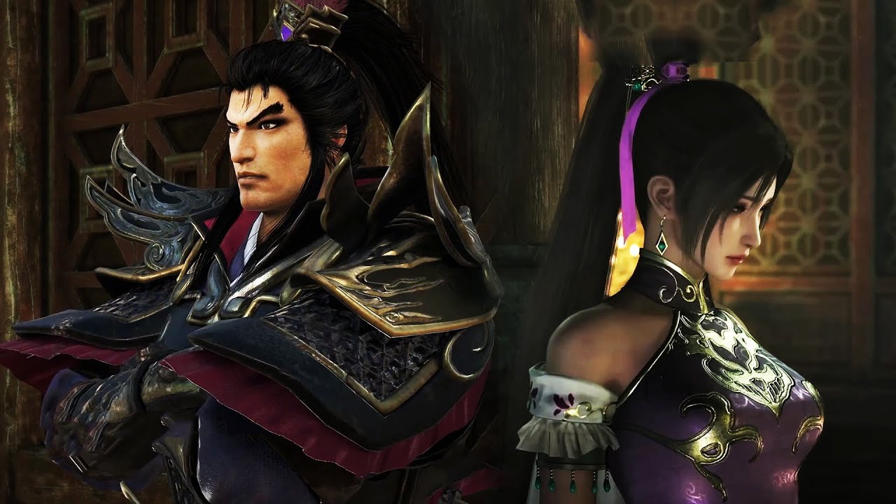 Лу Бу влюблён в Дяочань (романтическая сцена) Dynasty Warriors Origins