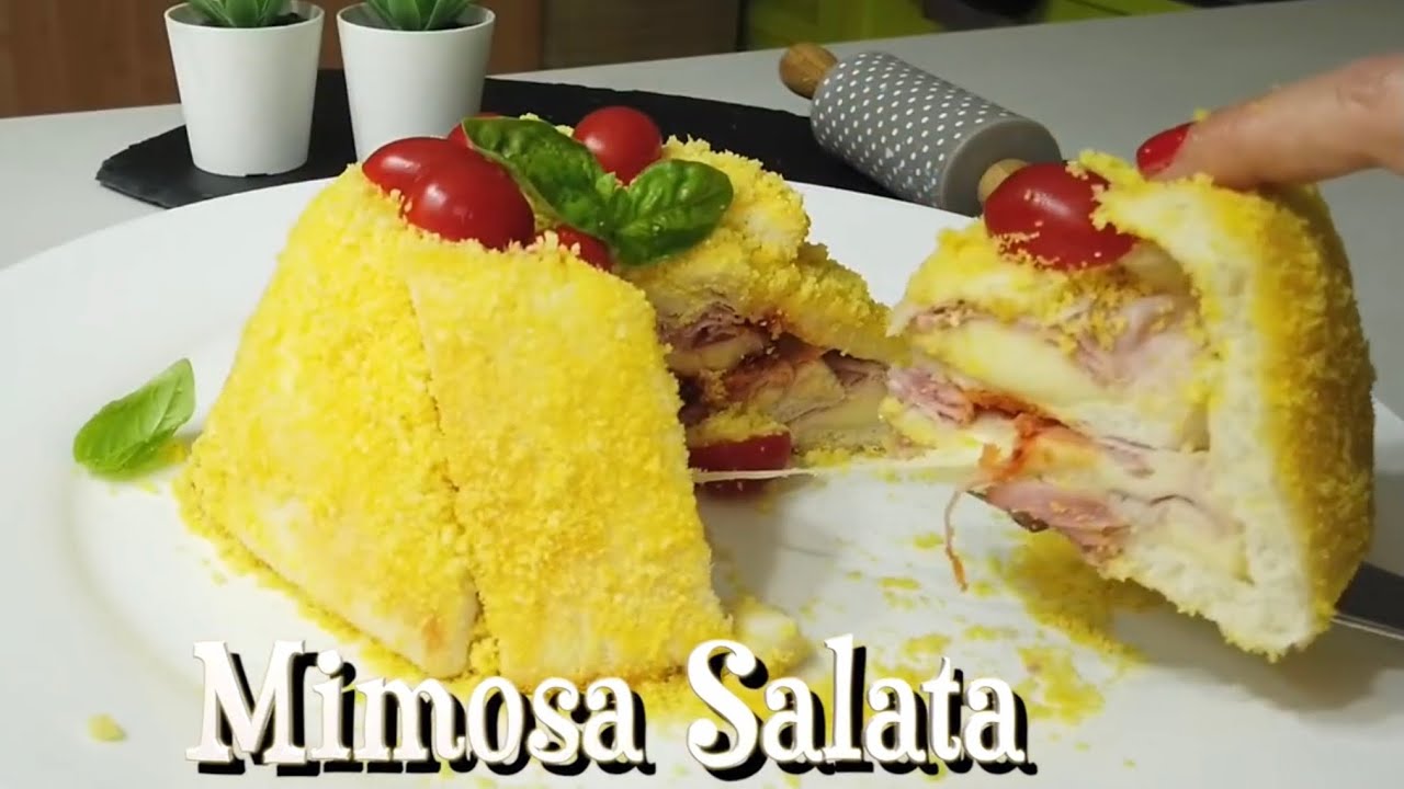 TORTA MIMOSA CON PANCARRÈ facile e veloce 🌾 MIMOSA SAVORY PIE