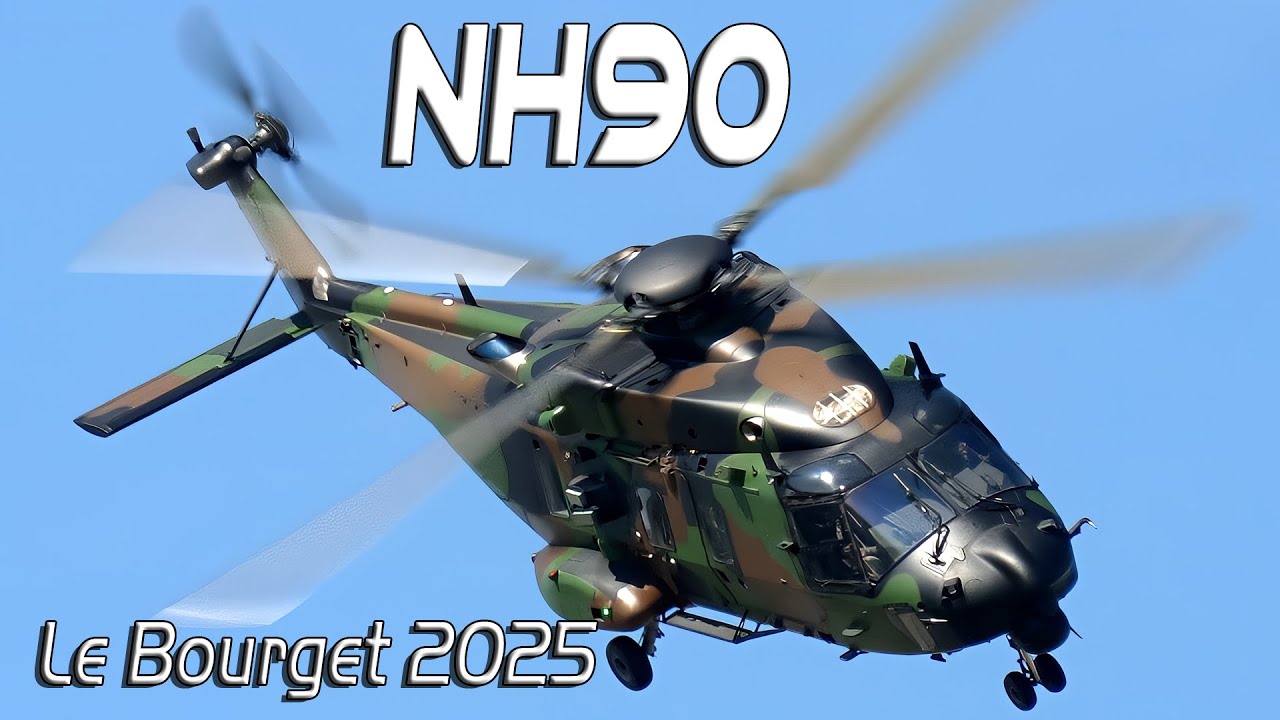 Paris Airshow 2025   NH90  Ca&iuml;man  Salon du Bourget  4K
