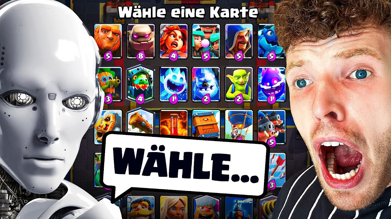 😱⚙️CHATGPT WÄHLT MEINE KARTEN in MEGA AUSWAHL... (ich verzweifle) | Clash Royale Deutsch