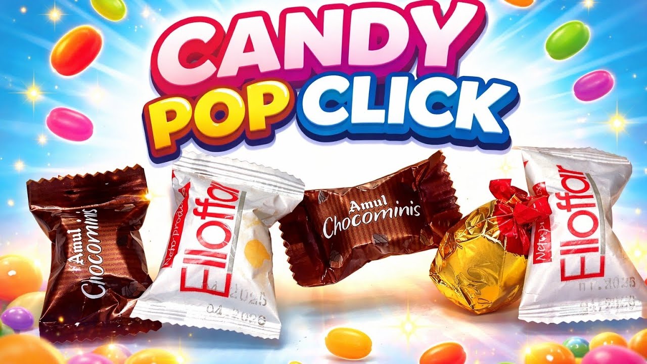 🍬ASMR Candy Pop Click | Just One Click & Candy POP 😍🔥