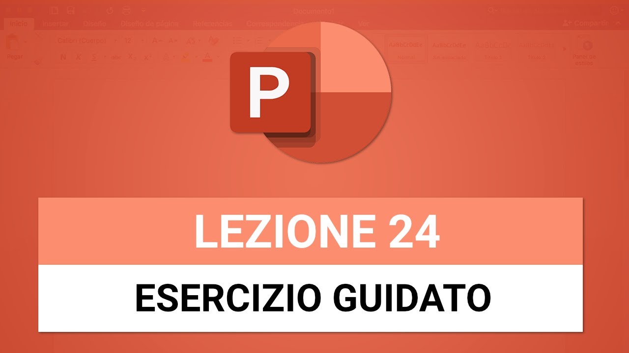 Creare una bella grafica Diapositiva a mano ESERCIZIO GUIDATO - POWERPOINT TUTORIAL ITALIANO 24