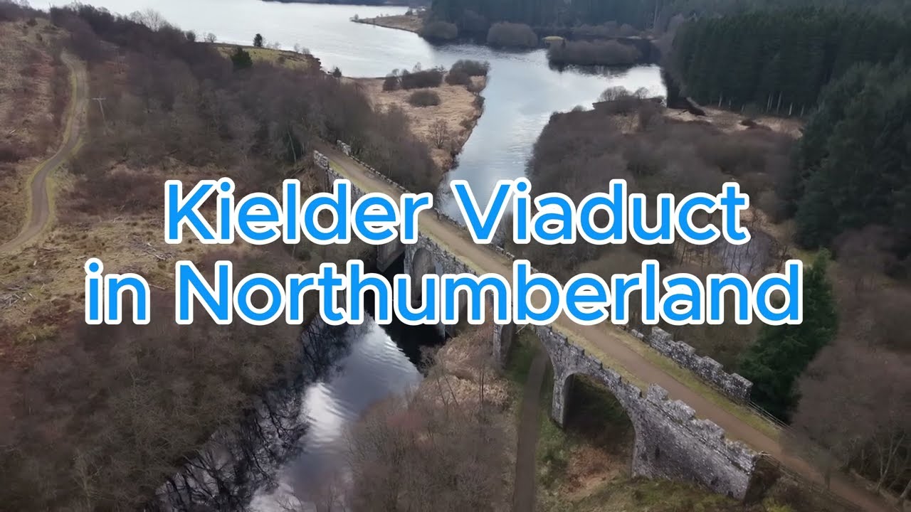 Kielder Viaduct and Bakethin Reservoir in Northumberland. Mini 5 pro