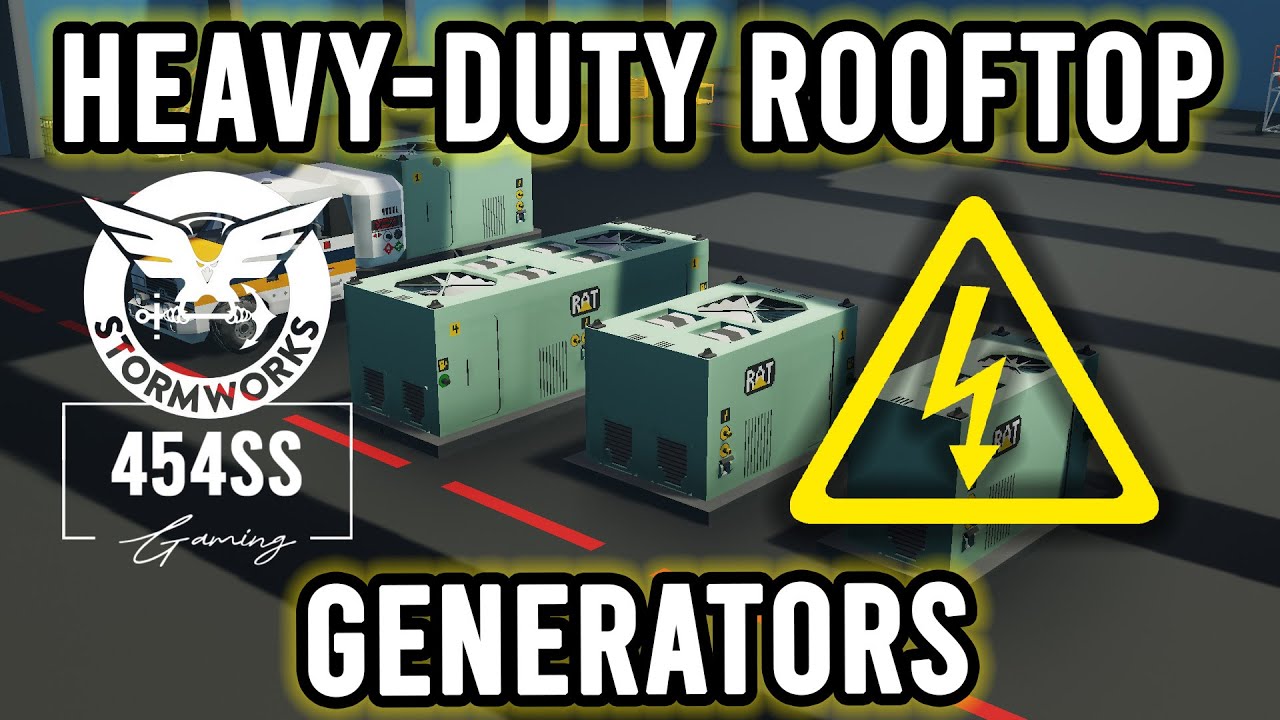 Examining FOUR rooftop generators in Stormworks