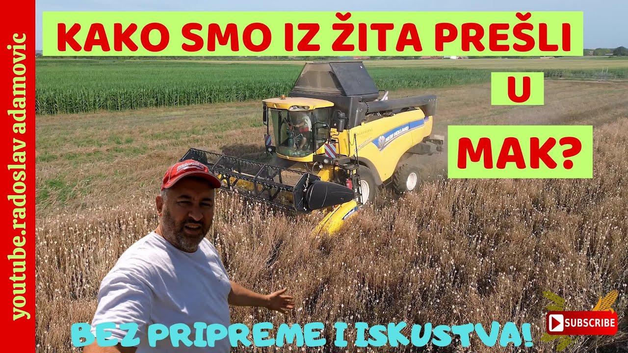 KAKO SMO IZ ŽITA PREŠLI DA VRŠEMO MAK BEZ PRIPREME I ISKUSTVA?; FROM THE WHEAT TO THE POPPY HARVEST!