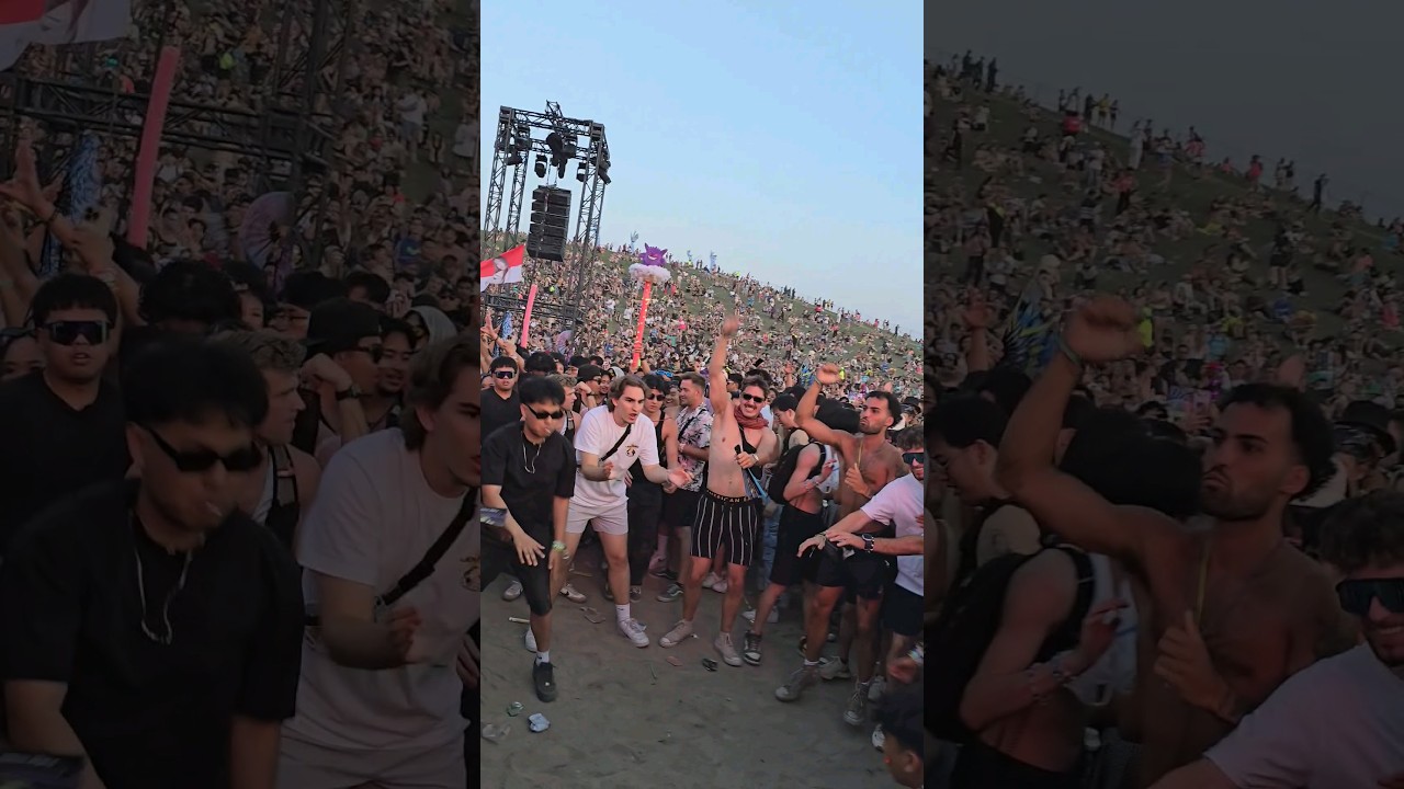 Moshpit at VELD Music Festival 2024 🤯 #isoxo #edm #toronto #canada #shorts
