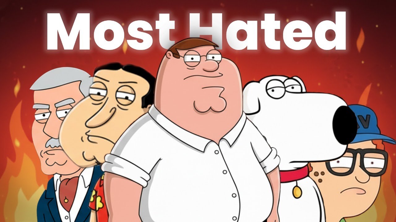 Most Hated Male Characters Ranked in Family Guy