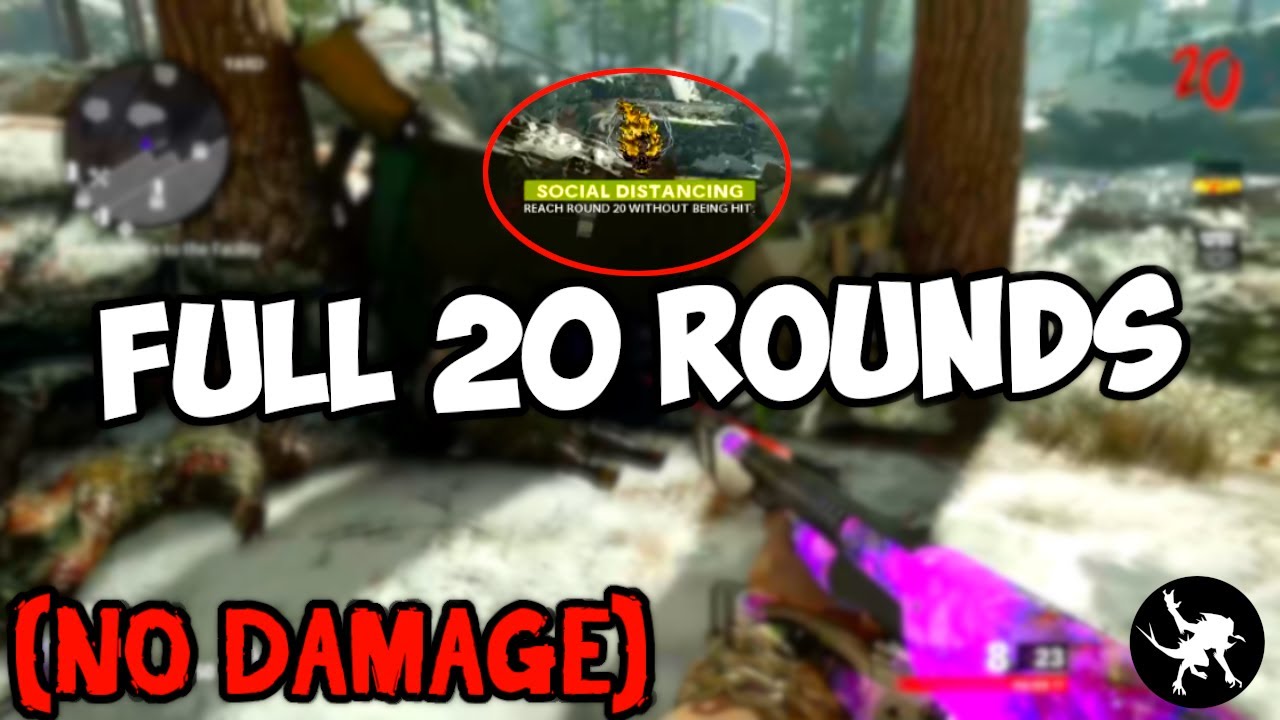 All 20 Rounds Of "Social Distancing" Dark Ops Challenge! (20 Rounds Without Taking Damage)
