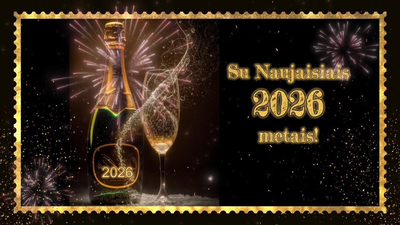 Sveikinimas - Su  Naujaisiais 2026 Metais!