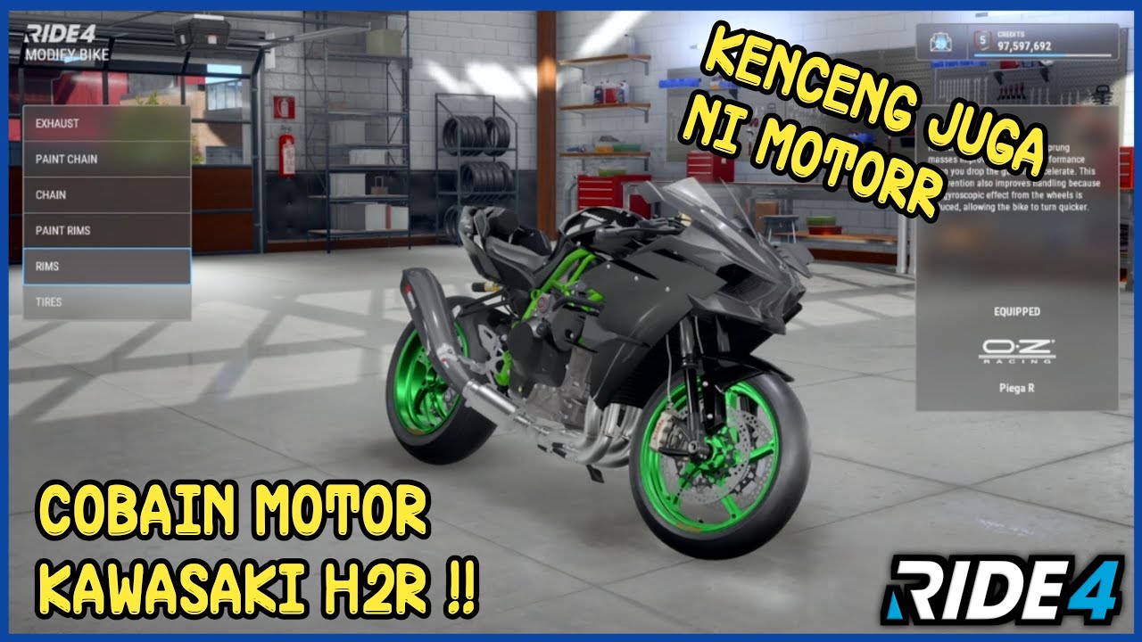 SEKENCENG APA SIH MOTOR KAWASAKI H2R DI RIDE 4??? - RIDE 4 Indonesia [4K60fps]