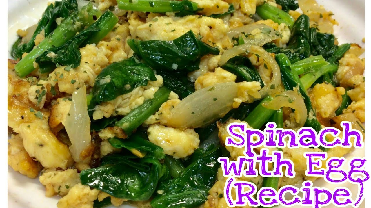 Spinach With Egg (Recipe)