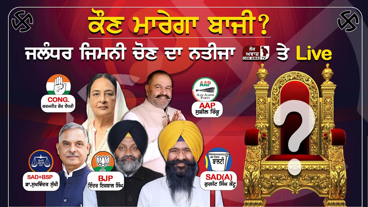 Jalandhar Bypoll Result 2023 | MP Election | Live | Lok Awaz TV