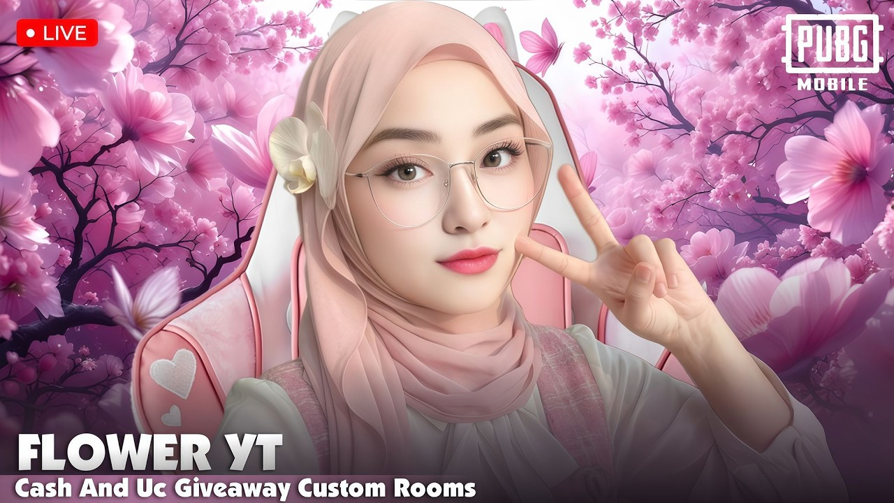 PUBG MOBILE LIVE | UC AND CASH GIVE AWAY | CUSTOM ROOMS | ROAD TO 30K | FLOWER YT