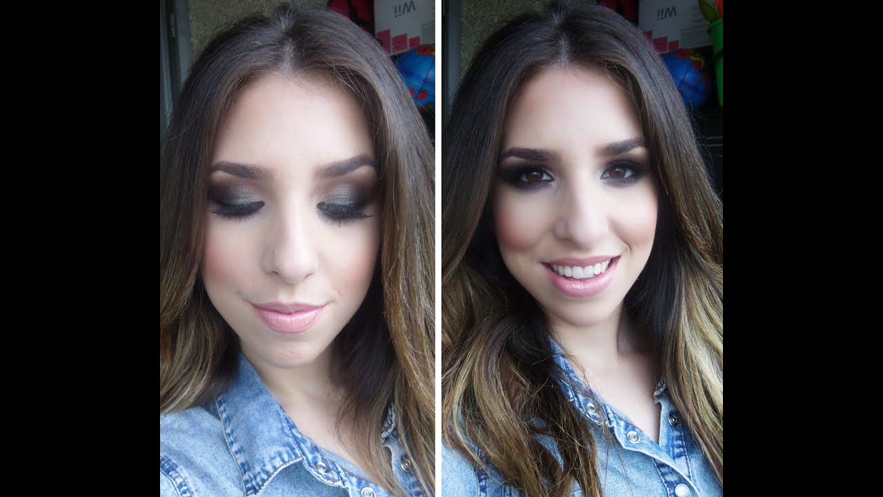 Maquillaje de noche ahumado