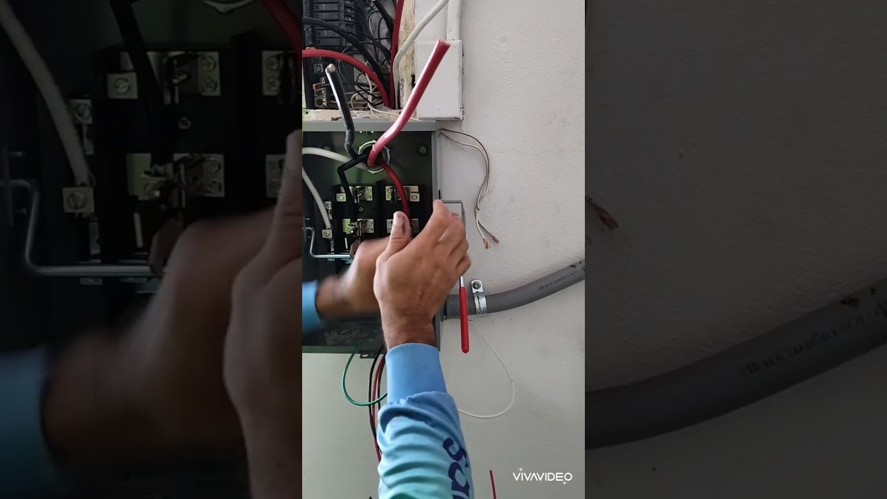 Como conectar un transfer switch 100 amps 120/240ac #aprender