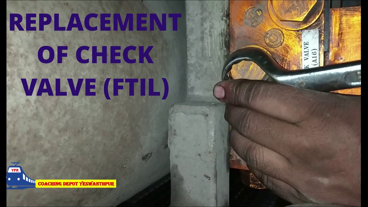 Checking and replacement of NRV check valve by YPR