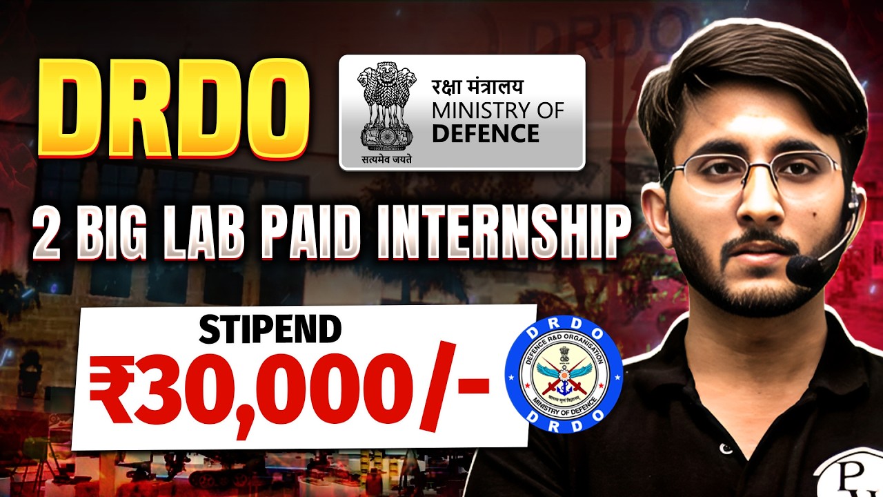 DRDO Paid Internship 2026📢| Government Certificate & Stipend | Eligibility, Benefits & Apply Process