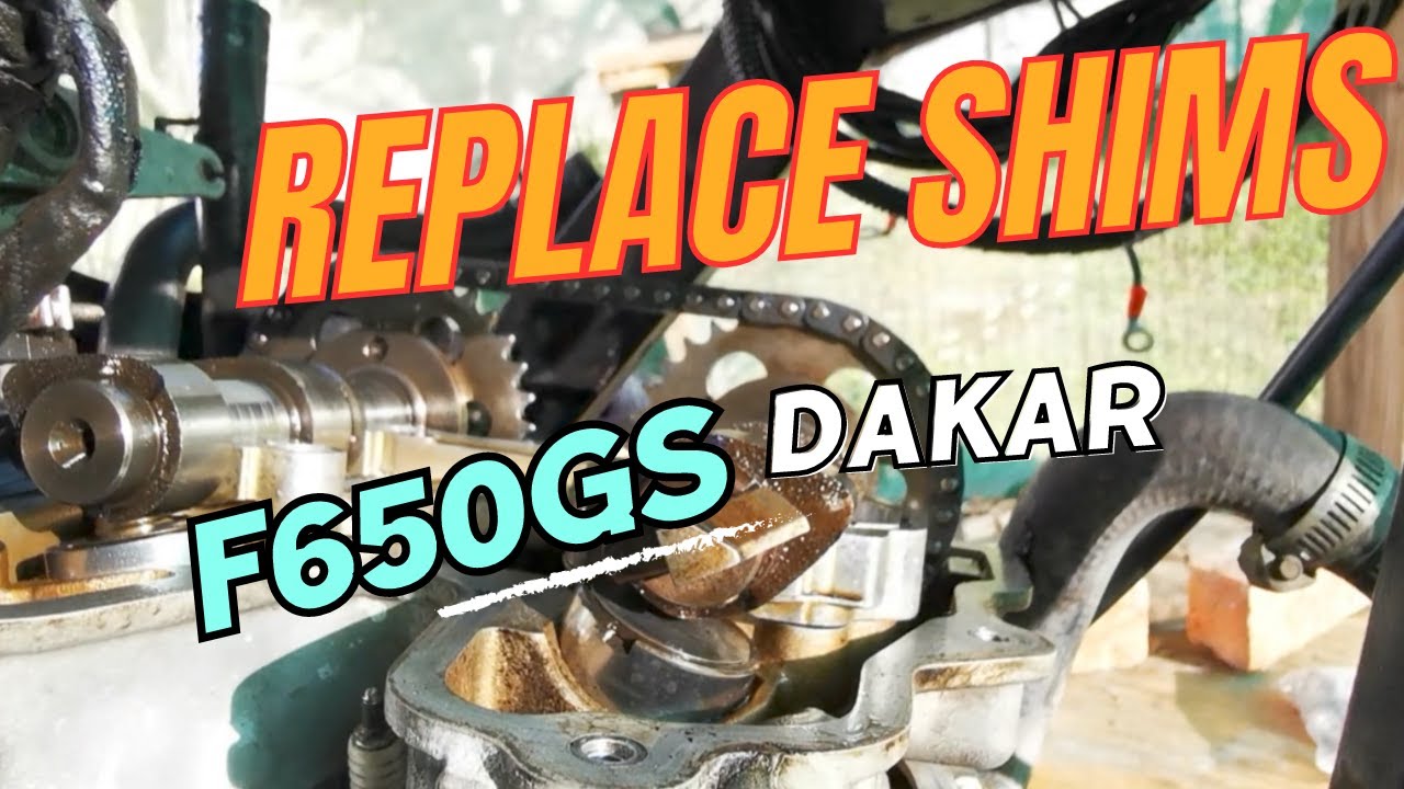 Tips For Changing Shims and Adjusting Valve Clearance on a BMW F650GS Dakar.