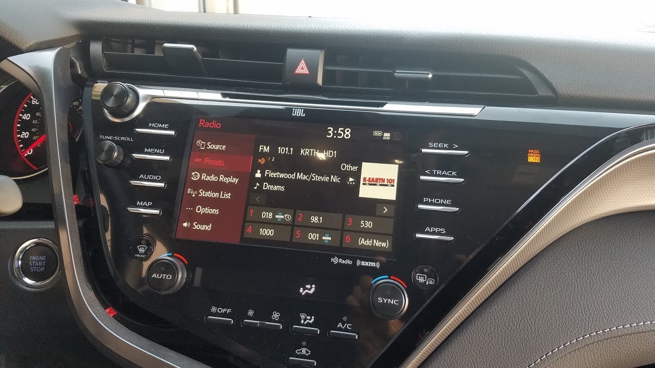How to Remove Radio / Navigation from Toyota Camry 2019 for Repair.