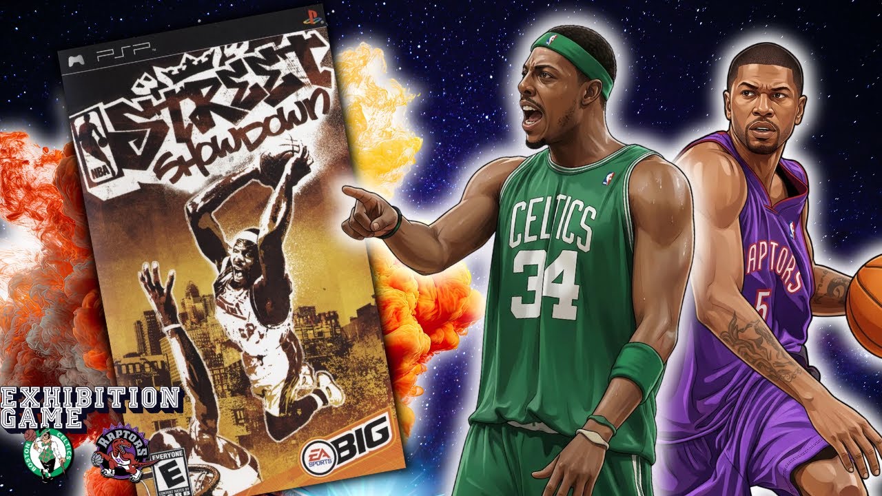 NBA Street Showdown - Gameplay - Boston Celtics vs Minnesota Toronto Raptors | PSP |